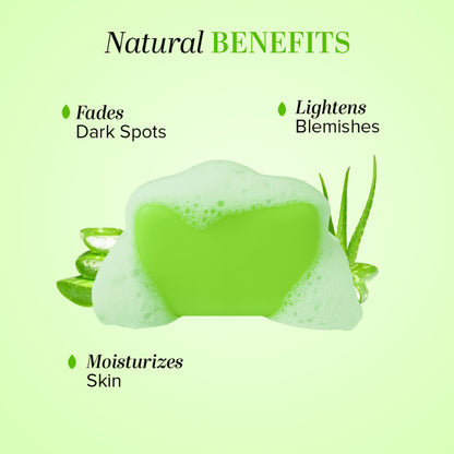 Khadi Natural Aloe Vera Soap for Calm, Moisturized Skin Every Day Pack of 3