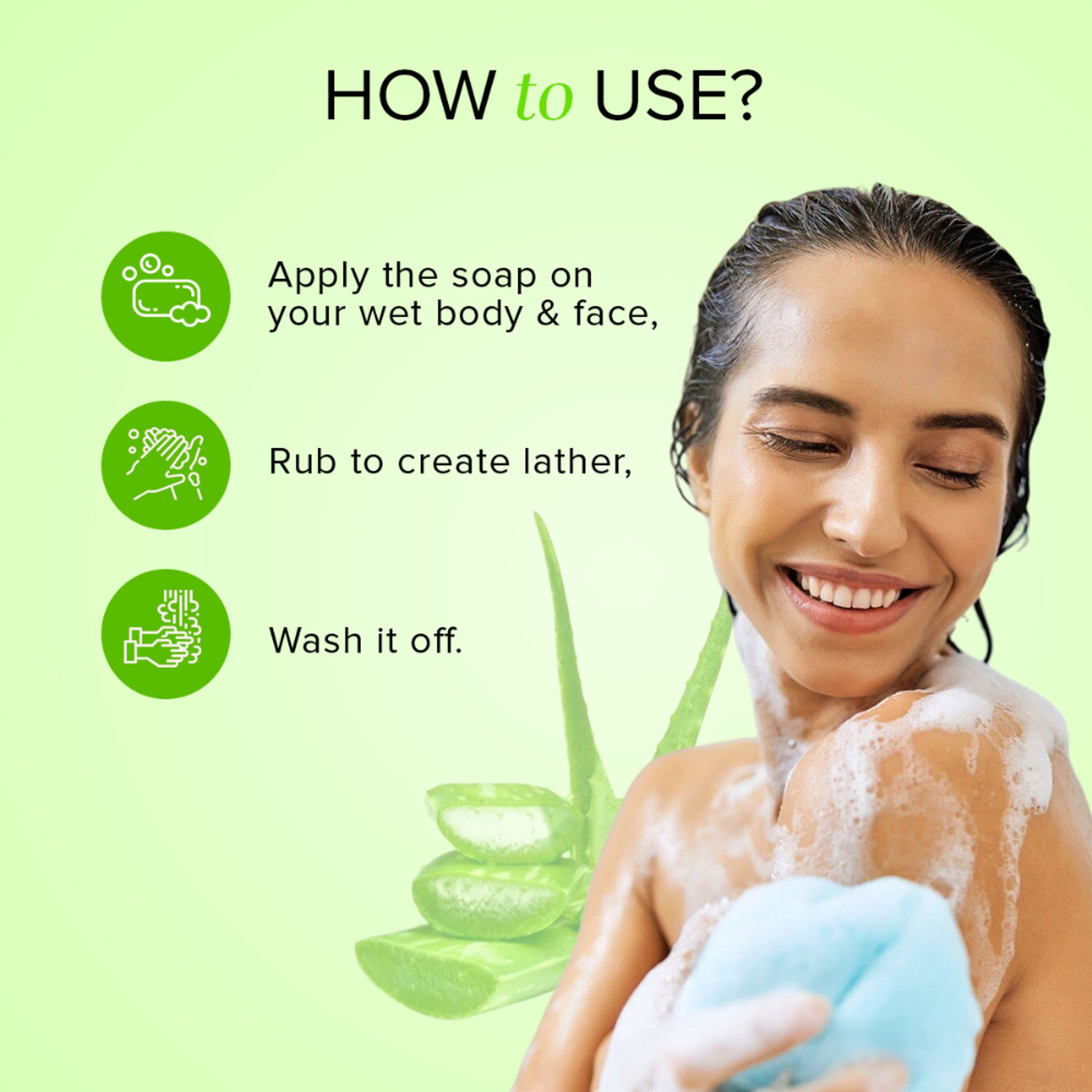 Khadi Natural Aloe Vera Soap for Calm, Moisturized Skin Every Day Pack of 3