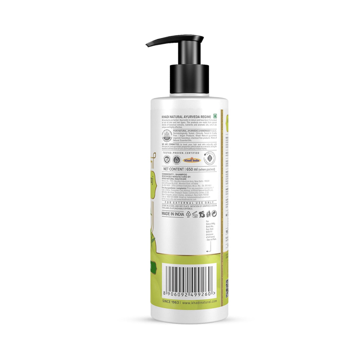 Khadi Natural Amla & Bhringraj Cleanser/Shampoo for Stronger, Thicker and Nourished Hair