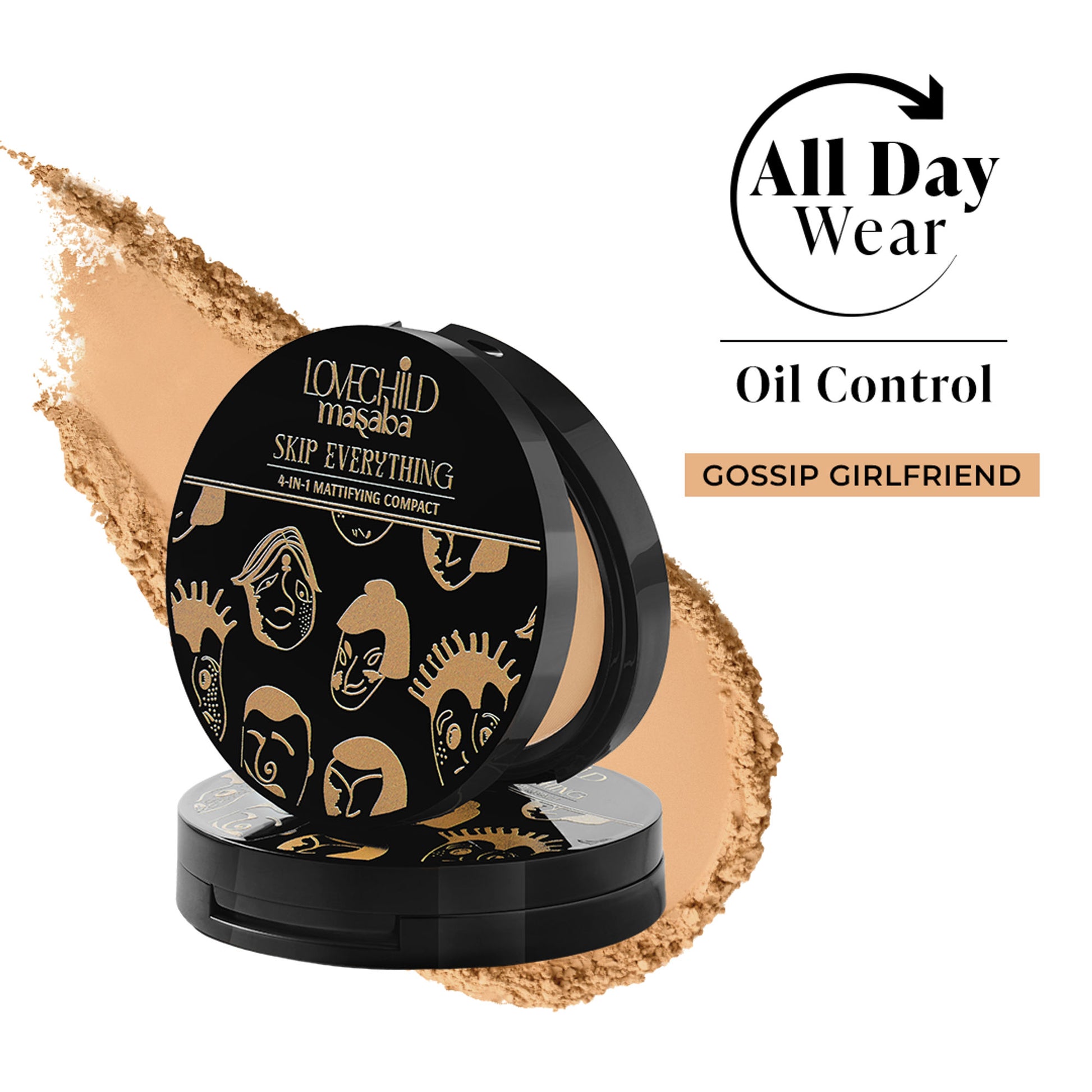 LoveChild Masaba Skip Everything Mattifying Compact - Gossip Girlfriend