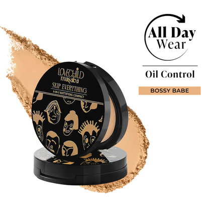LoveChild Masaba Skip Everything Mattifying Compact - Bossy Babe