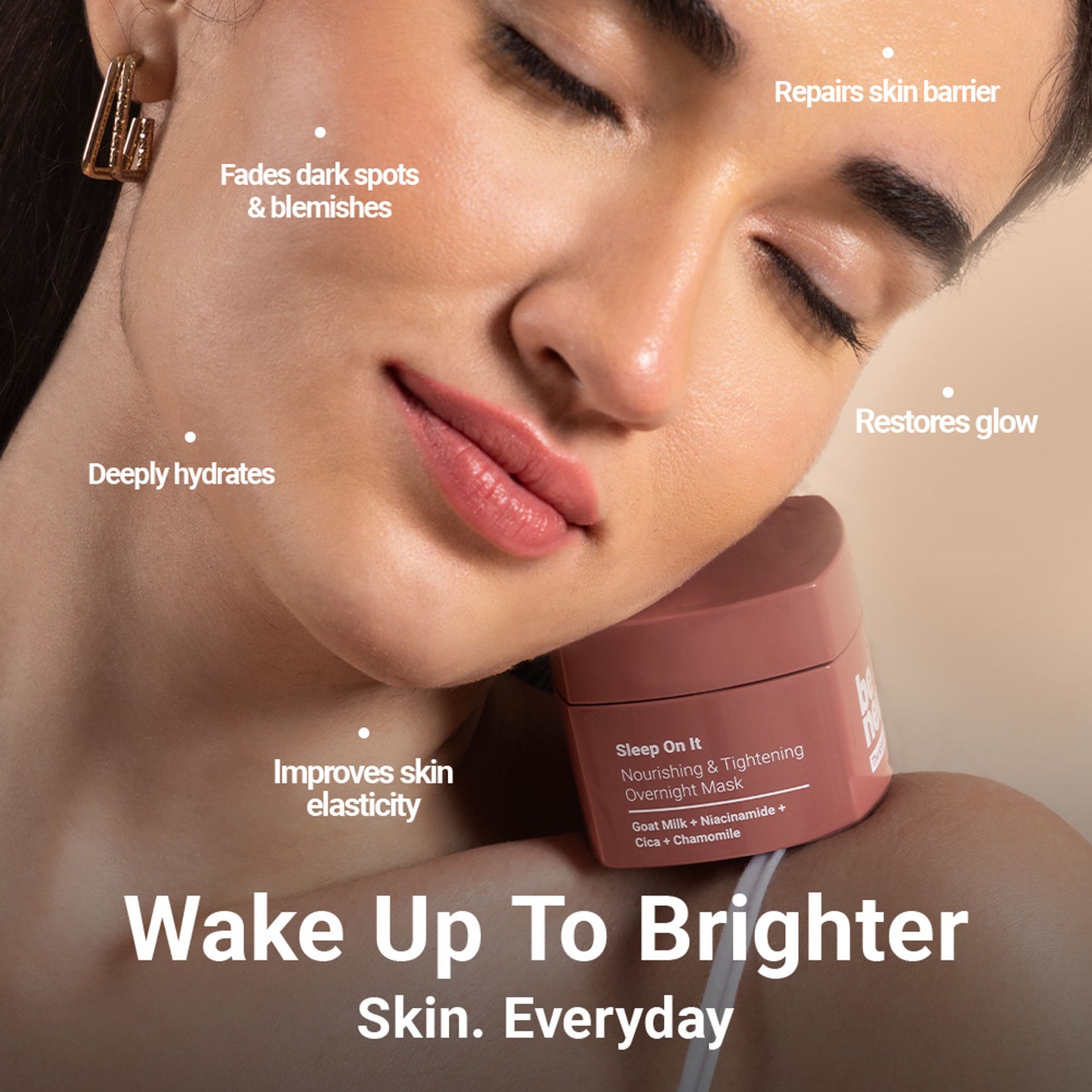 Be Neude Overnight Sleeping Face Mask - Sleep On It