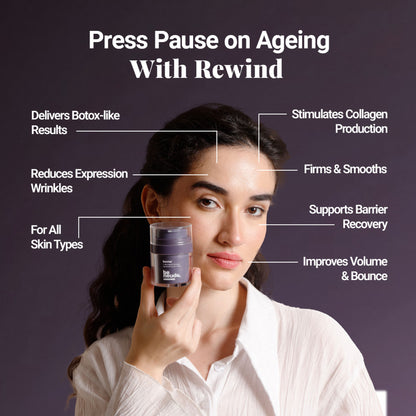 Be Neude Rewind Age Reversing Gel Creme Wrinkle&FineLine Reduction 5.25% Advanced Peptide Complex