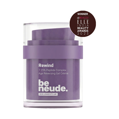 Be Neude Rewind Age Reversing Gel Creme Wrinkle&FineLine Reduction 5.25% Advanced Peptide Complex
