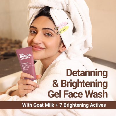 Be Neude Milk Brightside Detanning & Brightening Gel Face Wash