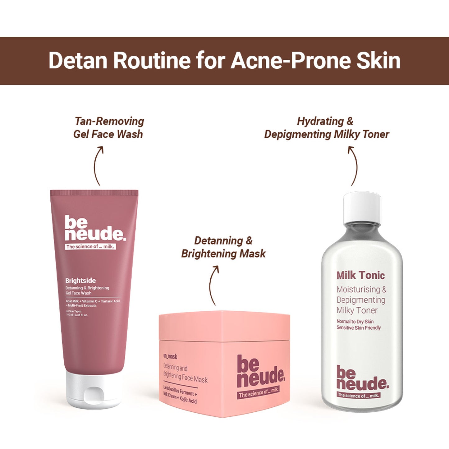 Be Neude Instant Detanning and Brightening Face Mask