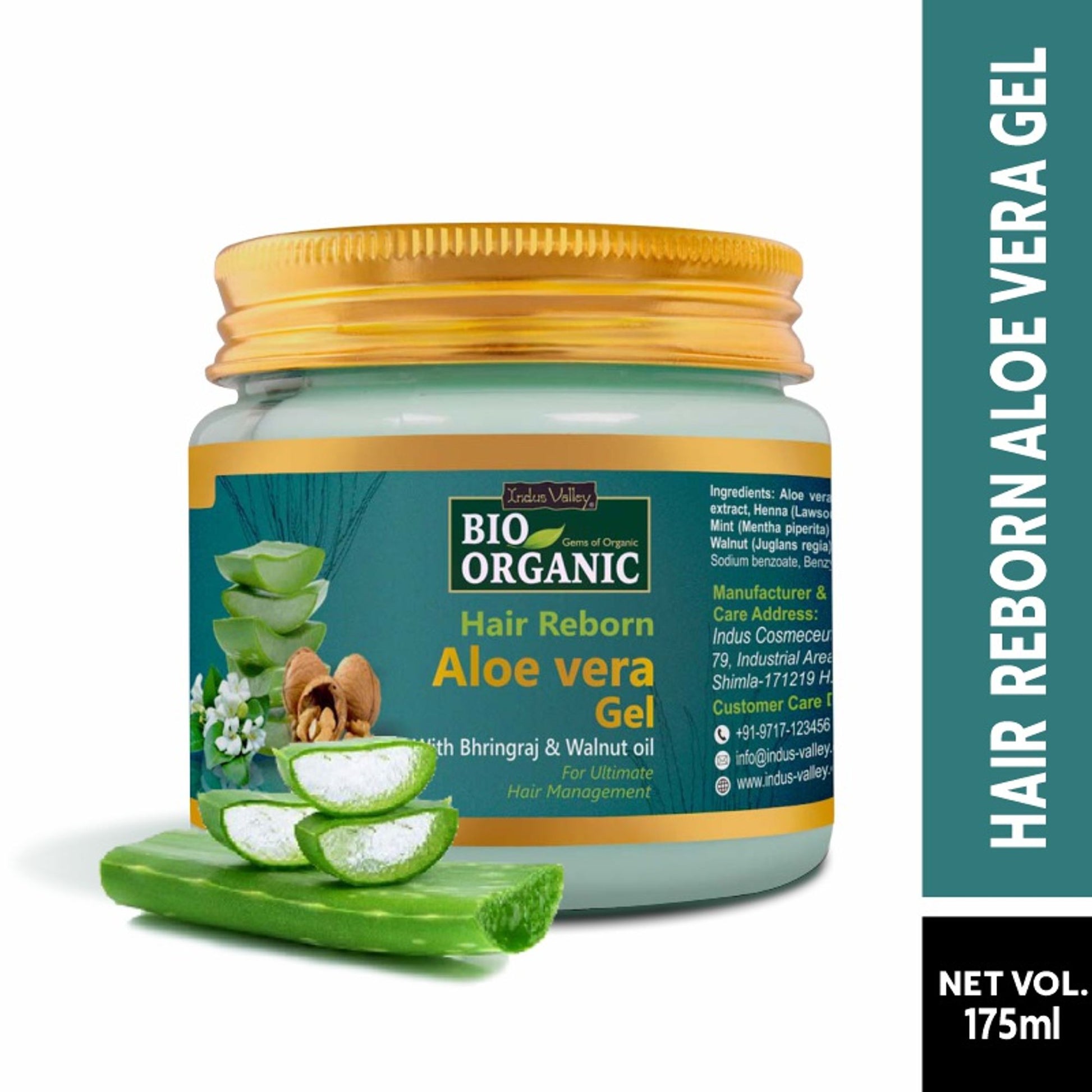 Indus Valley Aloe Vera Gel Hair Reborn Repair & Shine Booster