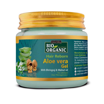 Indus Valley Aloe Vera Gel Hair Reborn Repair & Shine Booster