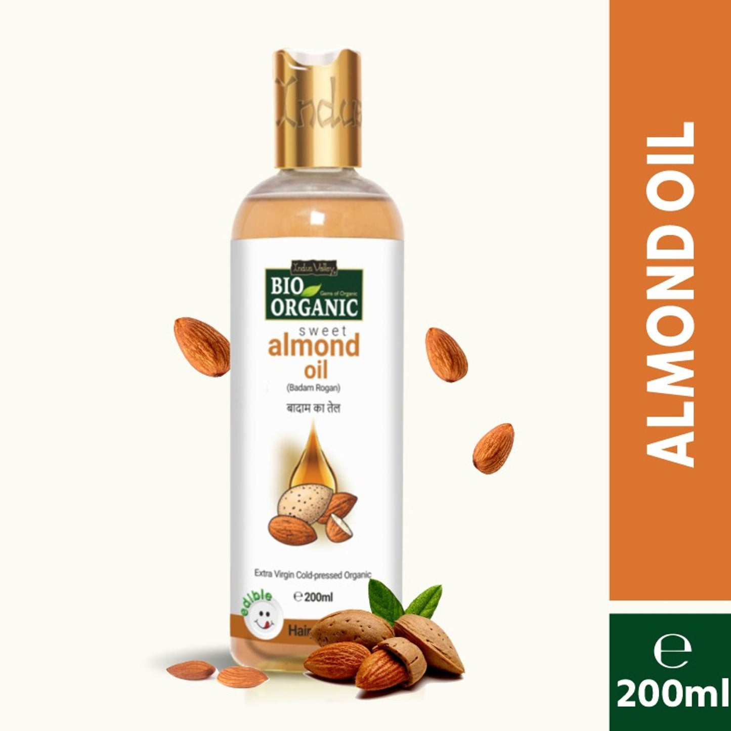 Indus Valley Bio Organic Cold Pressed Sweet Almond Oil