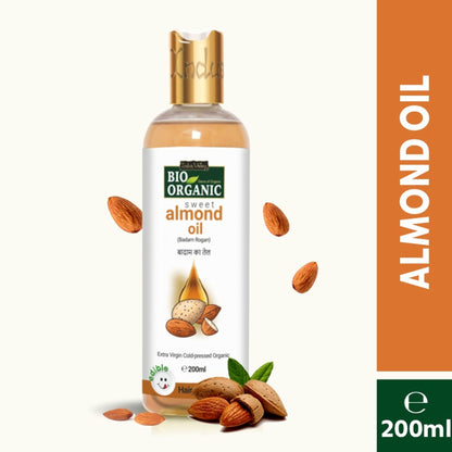 Indus Valley Bio Organic Cold Pressed Sweet Almond Oil