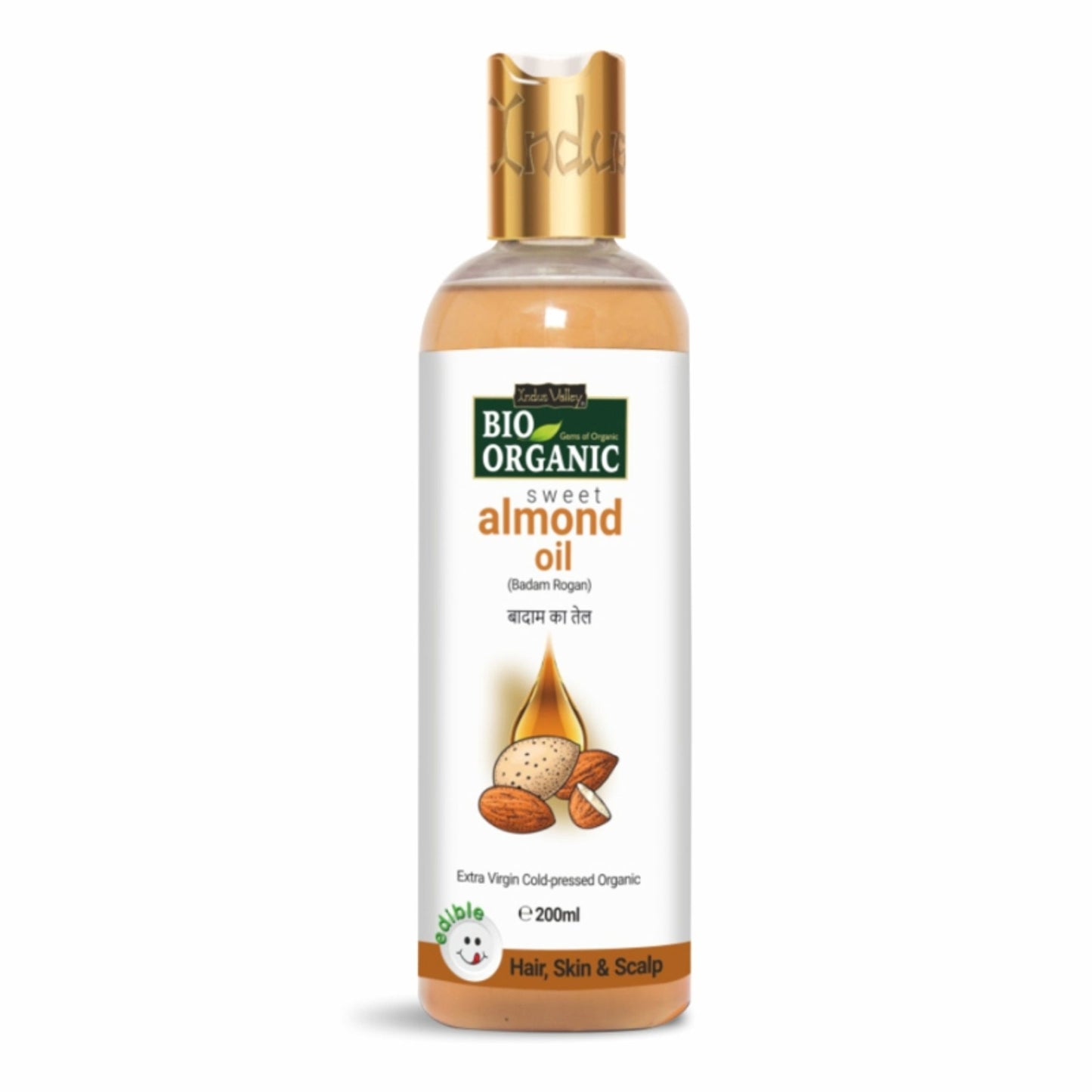 Indus Valley Bio Organic Cold Pressed Sweet Almond Oil