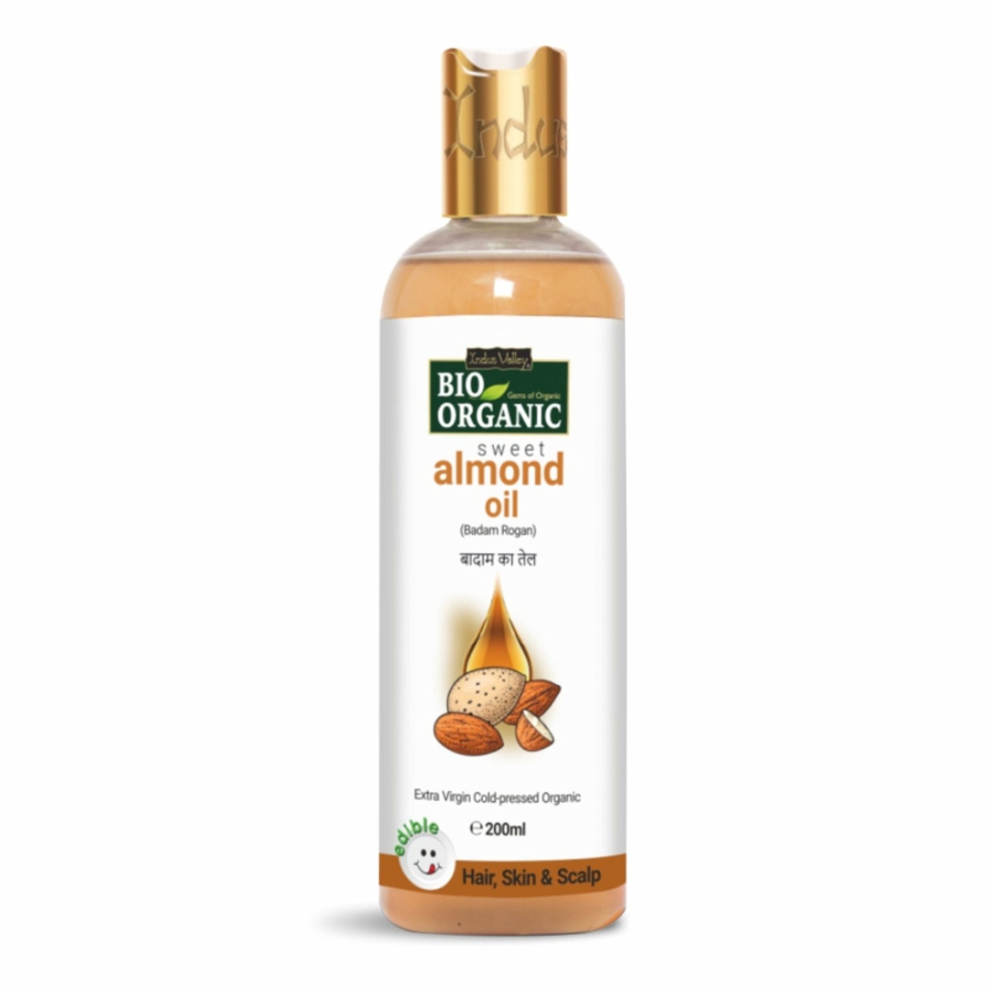 Indus Valley Bio Organic Cold Pressed Sweet Almond Oil