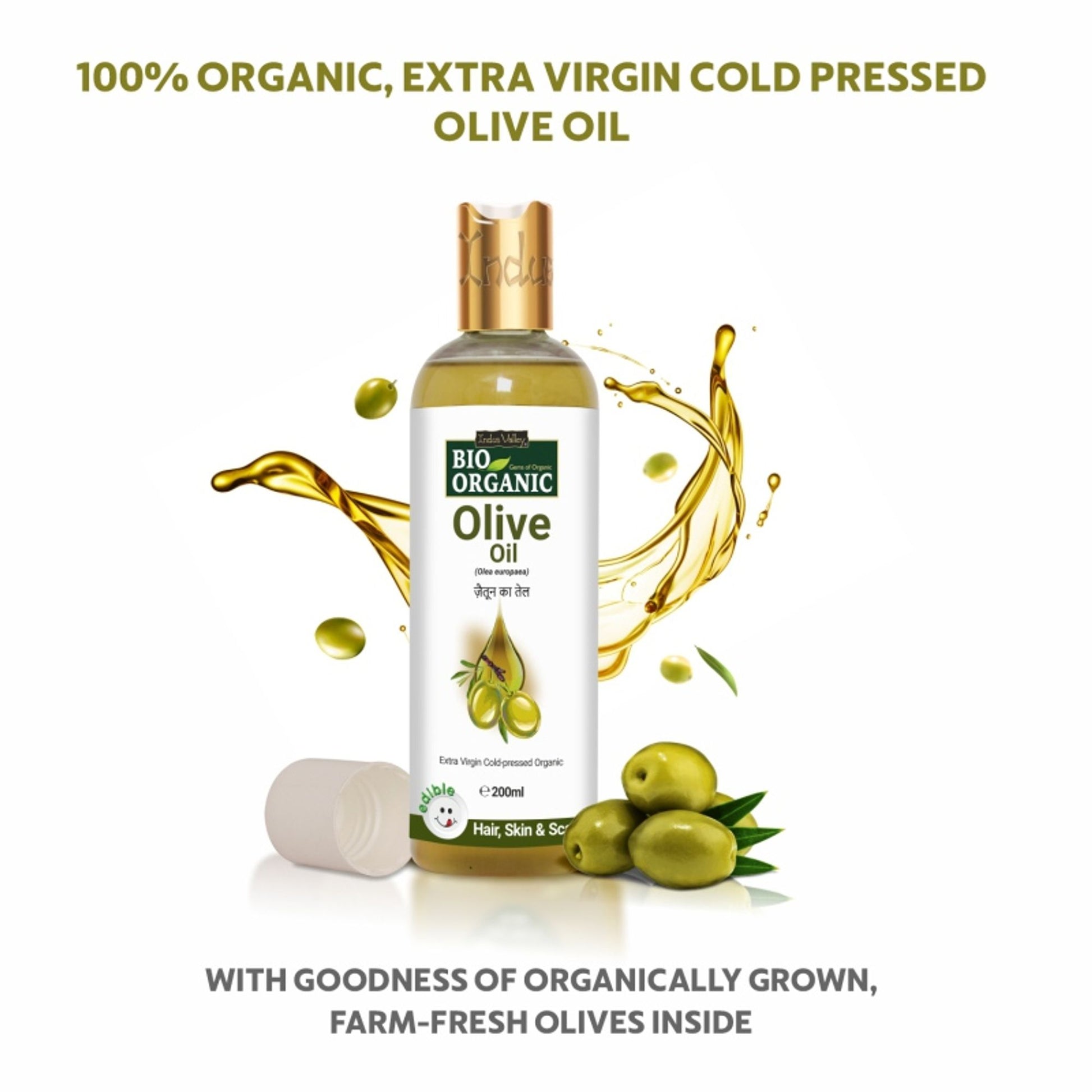 Indus Valley Bio Organic Extra Virgin Olive Massage Oil