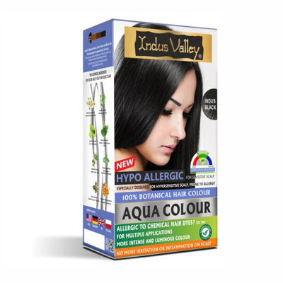 Indus Valley Hypo Allergic Aqua 100% Botanical Hair Colour - Indus Black