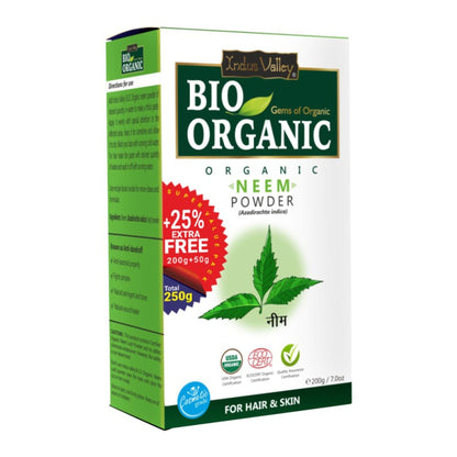 Indus Valley Bio Organic Neem Powder for Hair & Skin