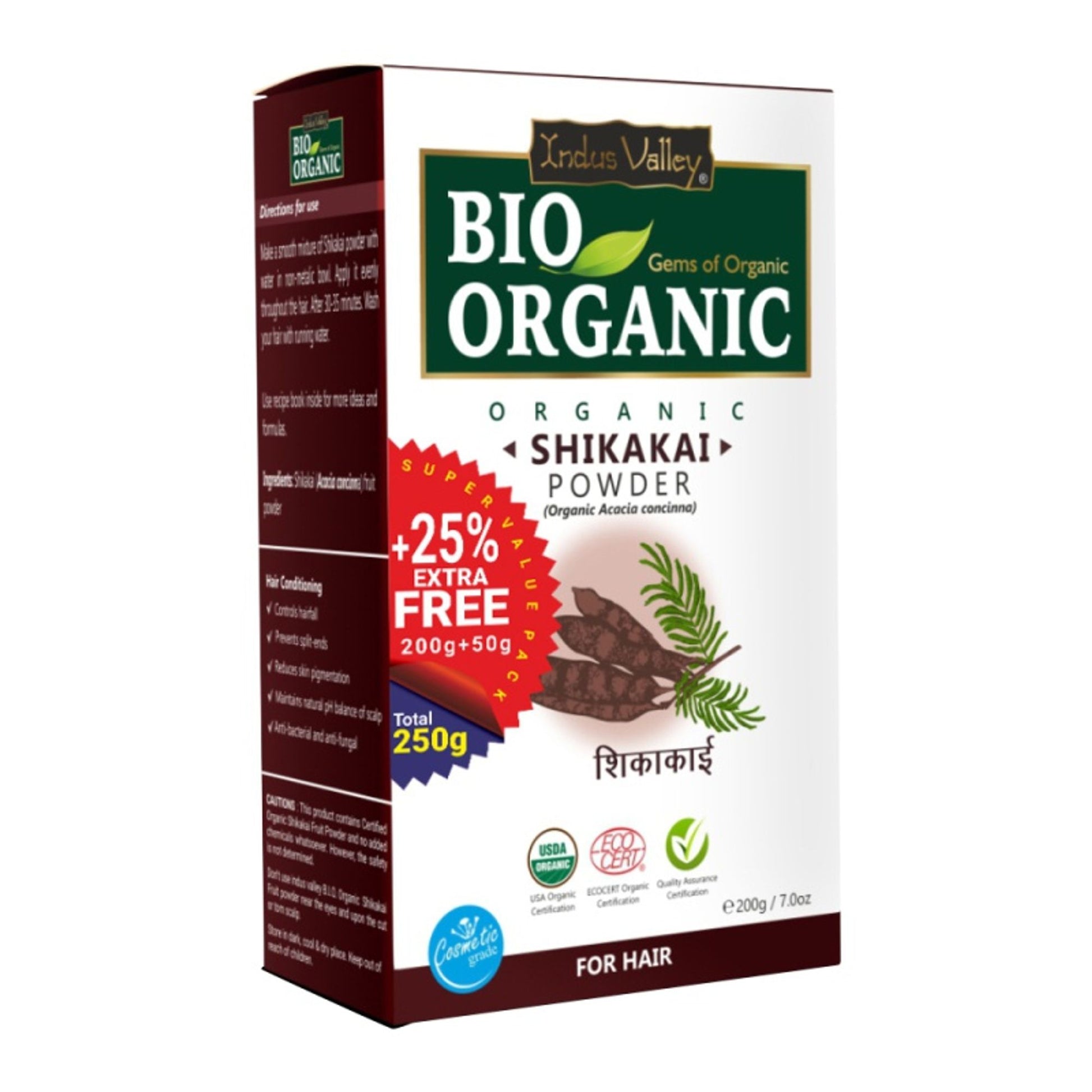 Indus Valley Bio Organic Shikakai Powder for Hair