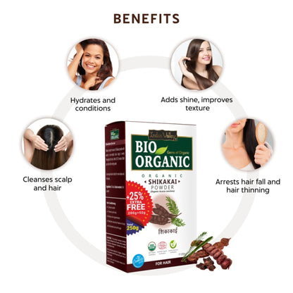 Indus Valley Bio Organic Shikakai Powder for Hair