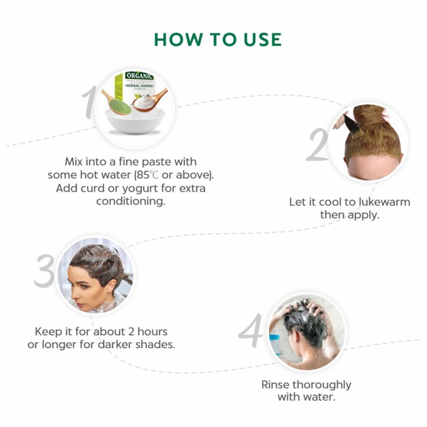 Indus Valley Henna Powder Natural Hair Color, Shine & Conditioning