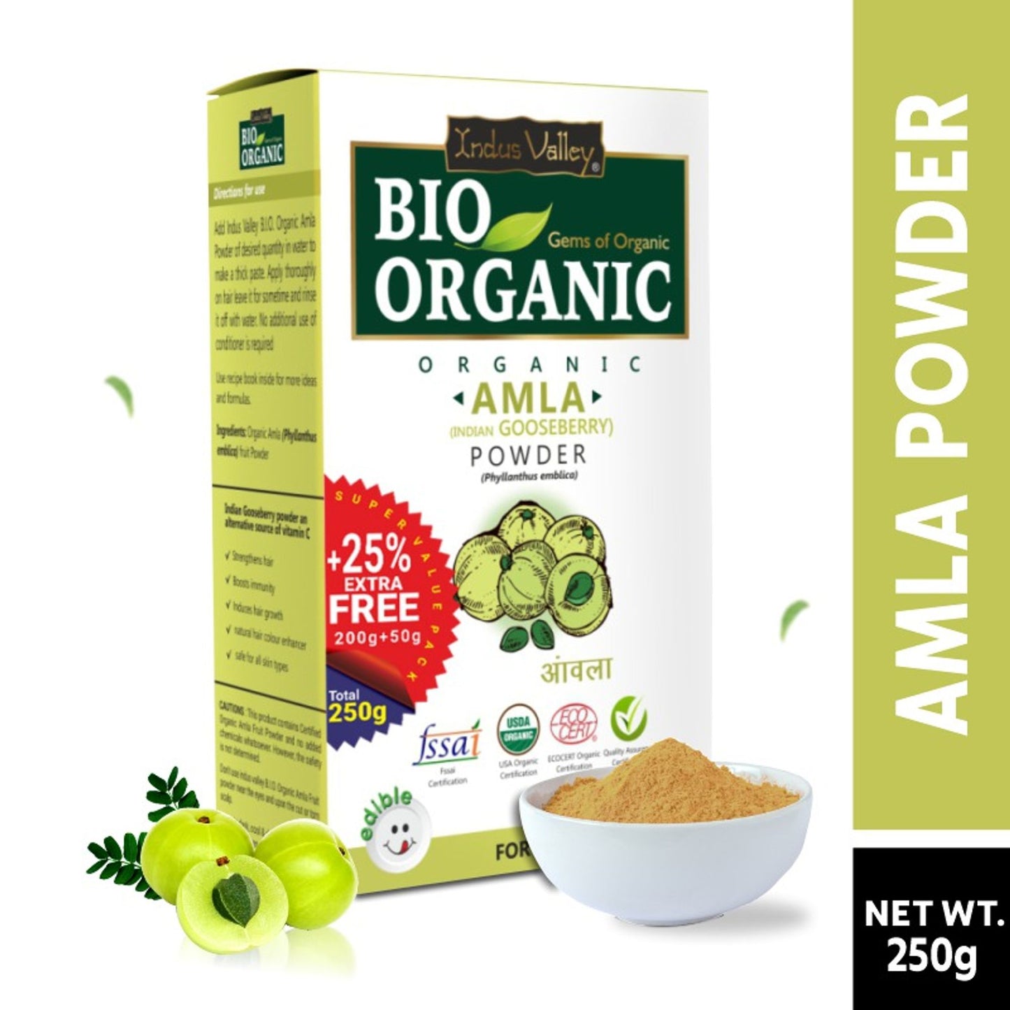 Indus Valley Bio Organic Amla Hair Color Powder