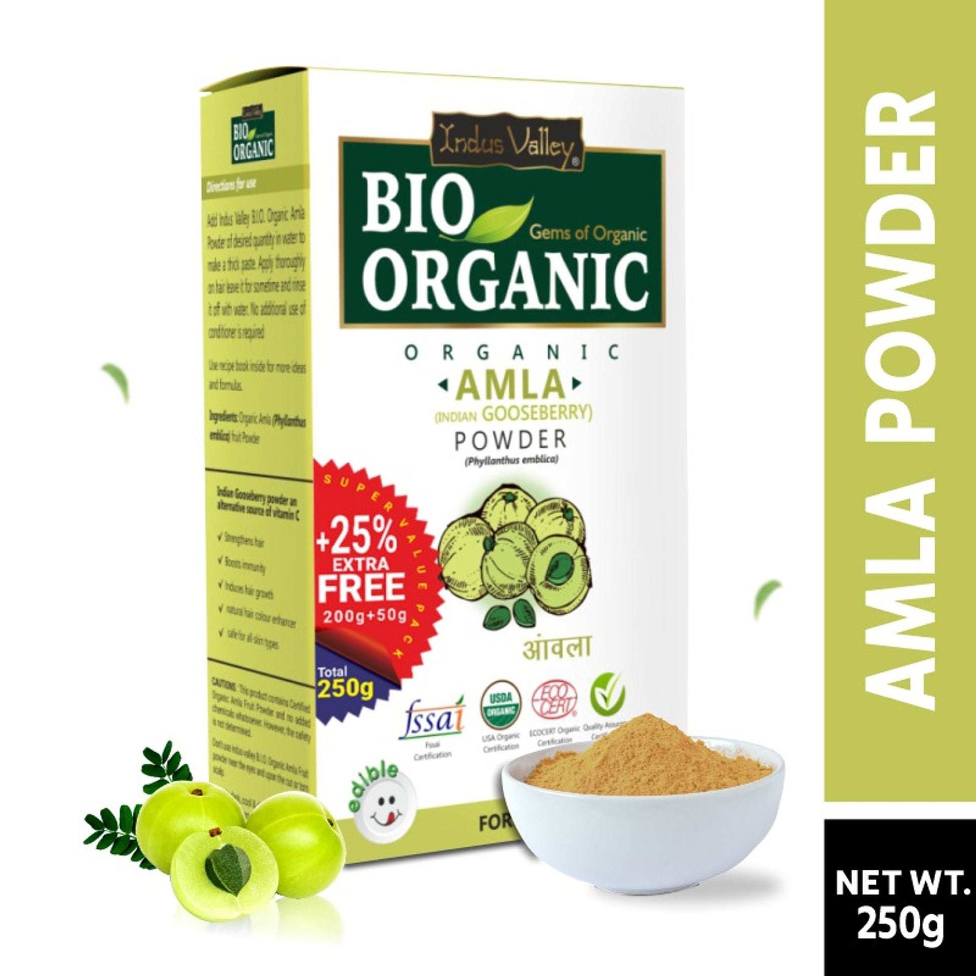 Indus Valley Bio Organic Amla Hair Color Powder