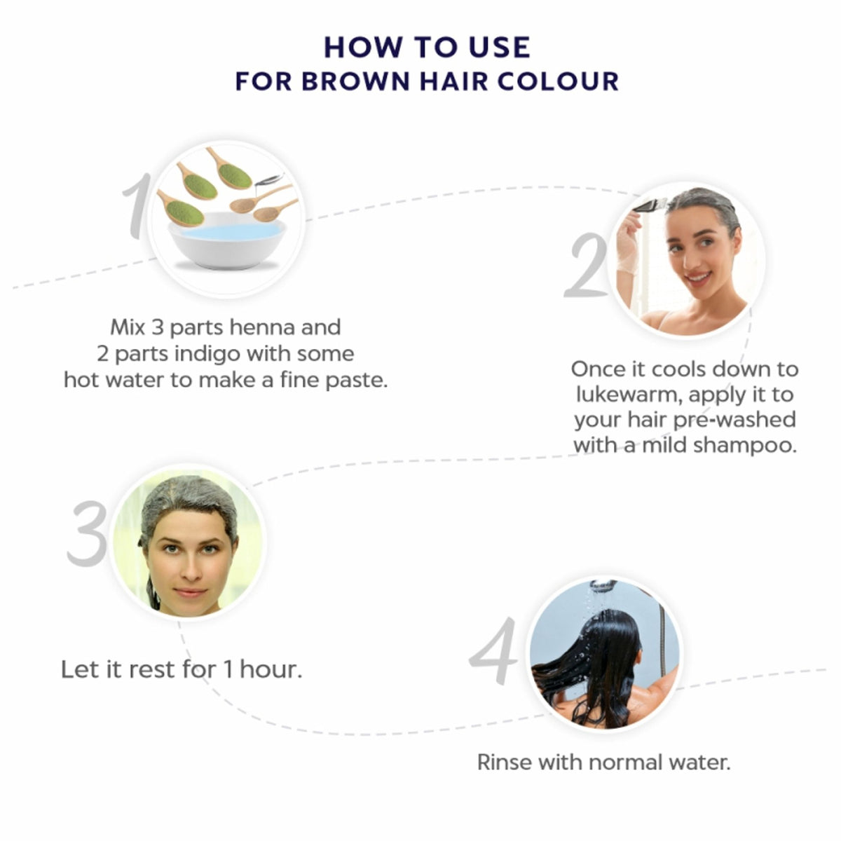 Indus Valley Indigo Powder Natural Hair Color & Grey Coverage