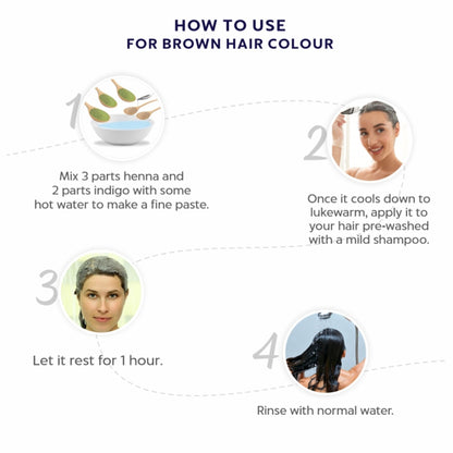 Indus Valley Indigo Powder Natural Hair Color & Grey Coverage