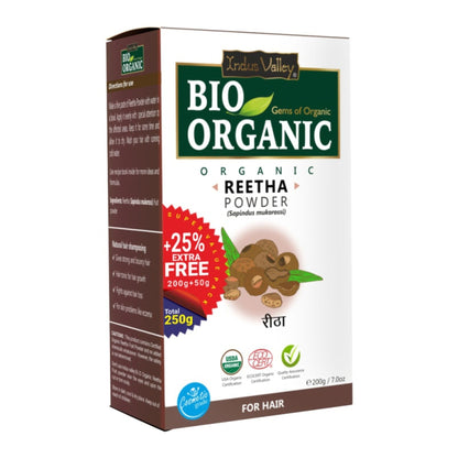 Indus Valley Bio Organic Reetha Powder for Hair