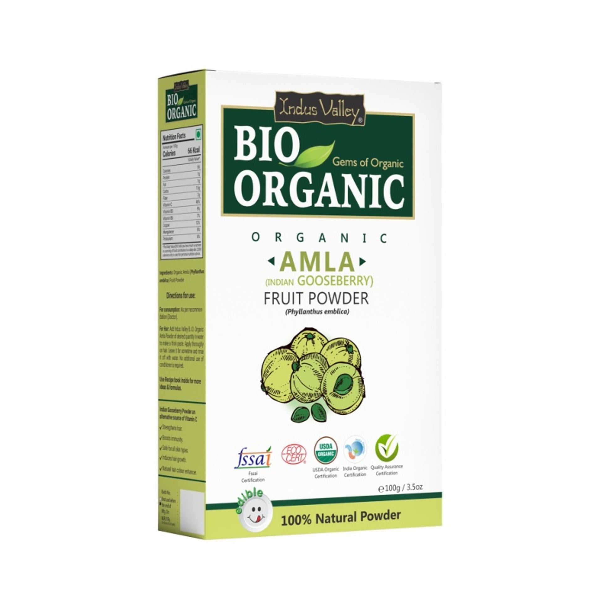 Indus Valley Amla Powder 100% Natural Hair Growth & Skin Care Powder