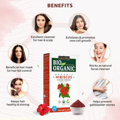 Indus Valley Hibiscus Powder Exfoliation, Prevents Early Greying & Hair Care