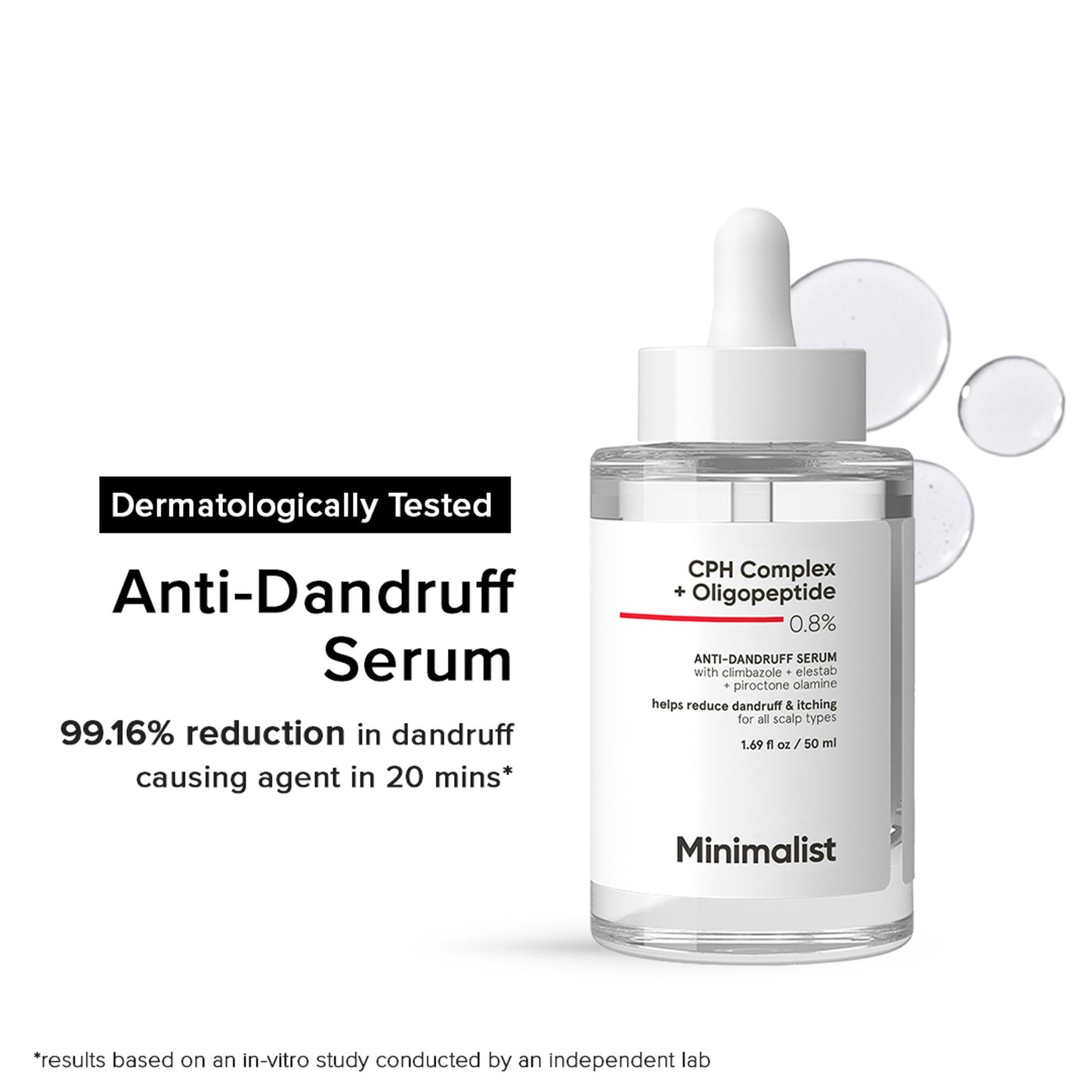 Minimalist Anti-Dandruff Hair Serum With CPH Complex & Oligopeptide 0.8%