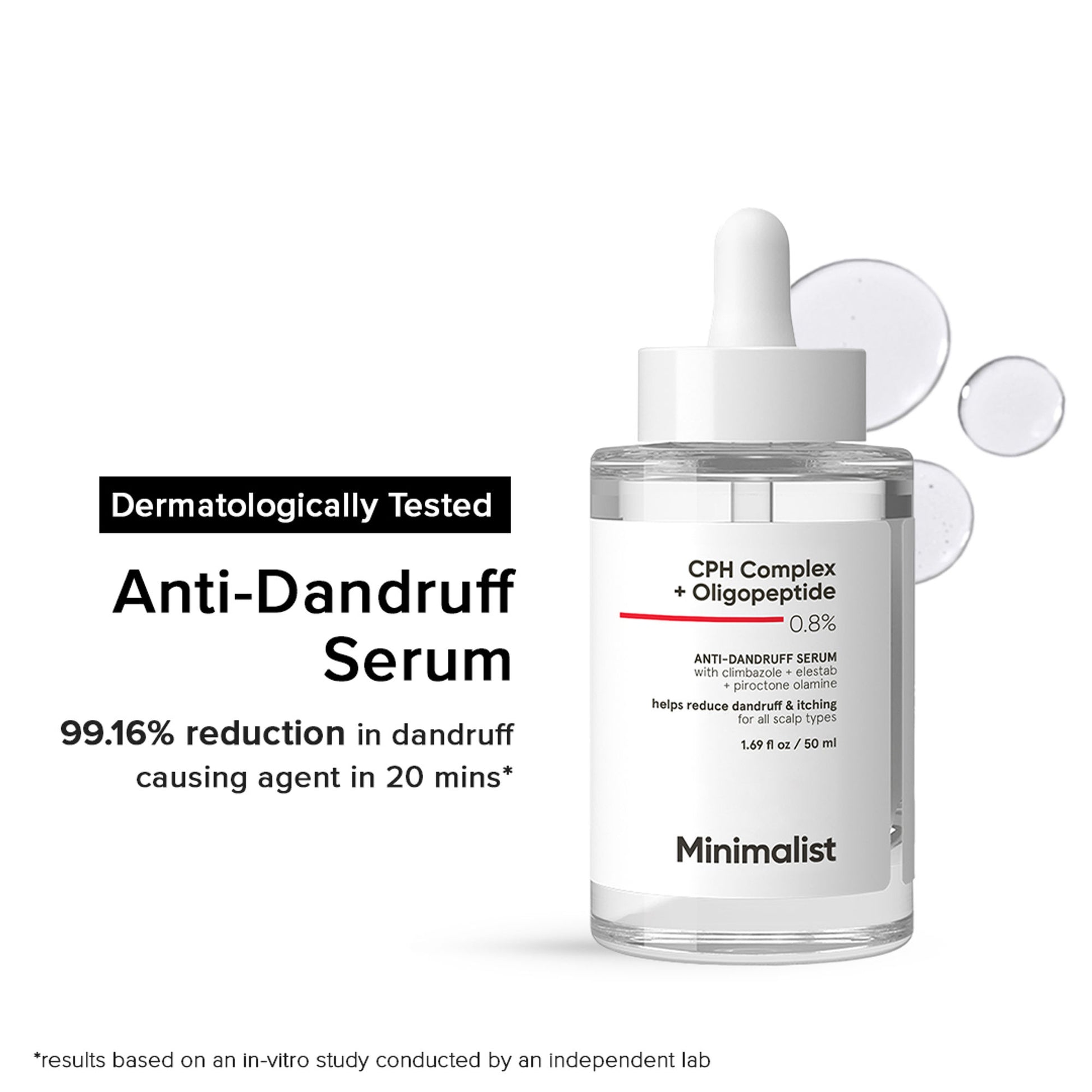 Minimalist Anti-Dandruff Hair Serum With CPH Complex & Oligopeptide 0.8%