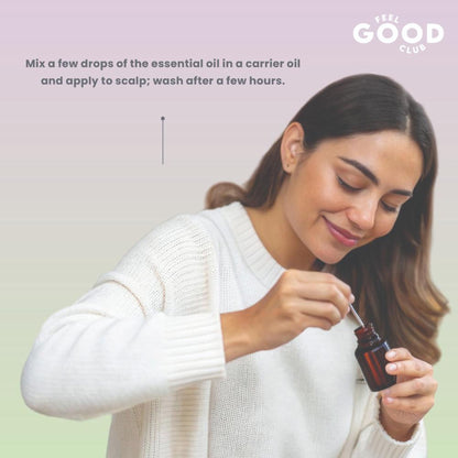 Feel Good Club 100% Pure Natural Rosemary Essential Oil For Hair Growth & Hair Fall Control