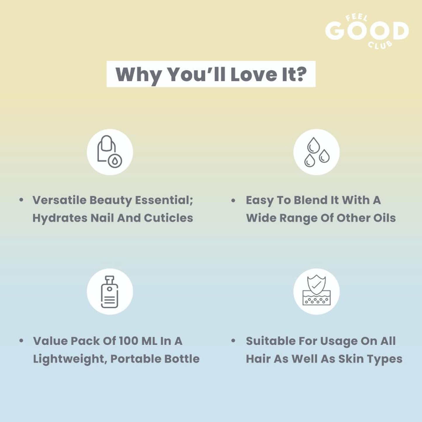 Feel Good Club Cold Pressed Pure & Natural Castor Oil For Hair & Skin- Promotes Hair Growth