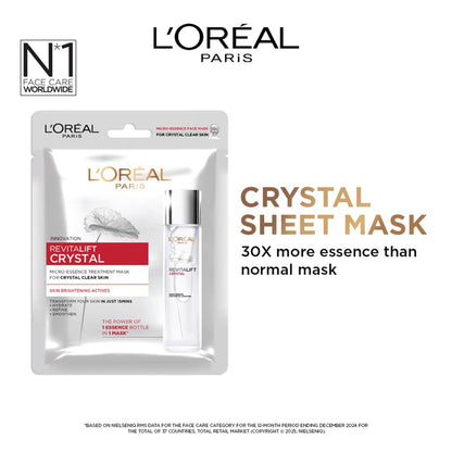 L'Oreal Paris Revitalift Crystal Micro-Essence Brightening Sheet Mask