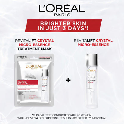 L'Oreal Paris Revitalift Crystal Micro-Essence Brightening Sheet Mask