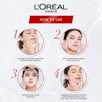 L'Oreal Paris Revitalift Crystal Micro-Essence Brightening Sheet Mask