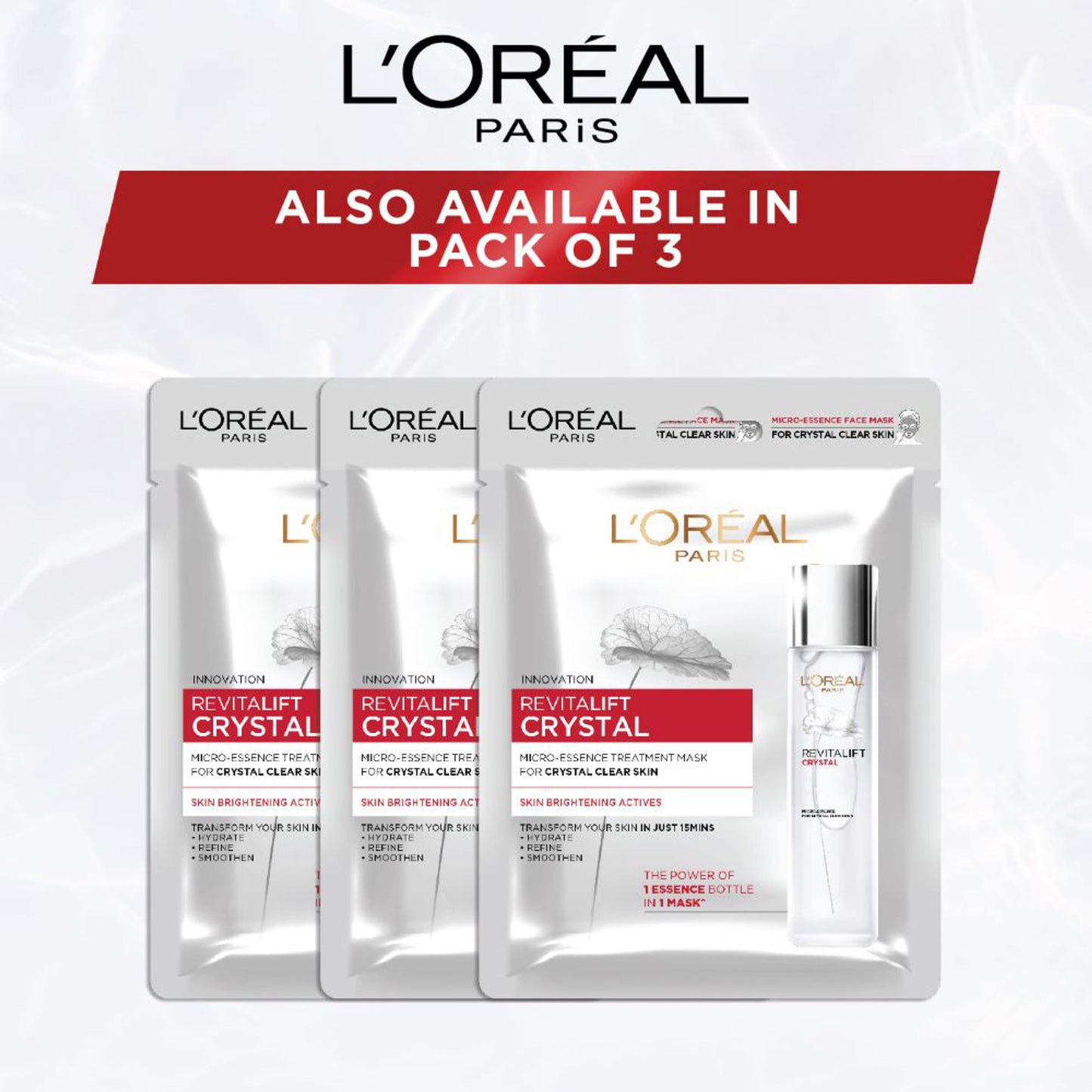 L'Oreal Paris Revitalift Crystal Micro-Essence Brightening Sheet Mask