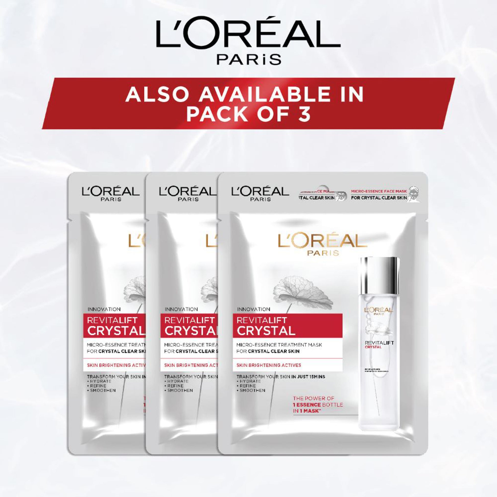L'Oreal Paris Revitalift Crystal Micro-Essence Brightening Sheet Mask