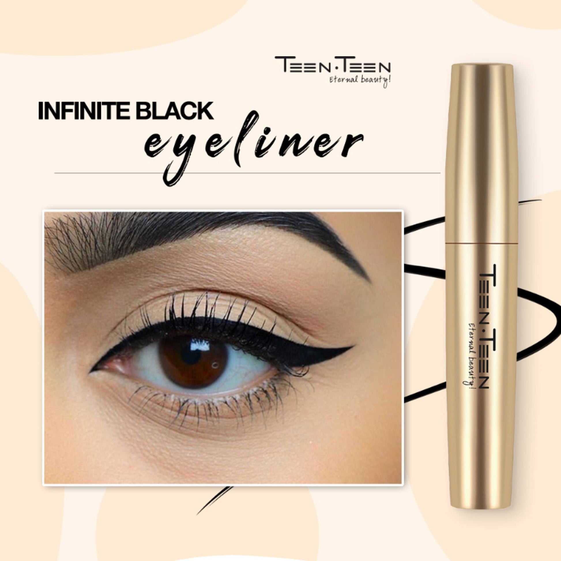 TEEN.TEEN Platinum Infinite Black Eyeliner