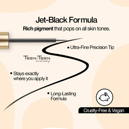 TEEN.TEEN Platinum Infinite Black Eyeliner