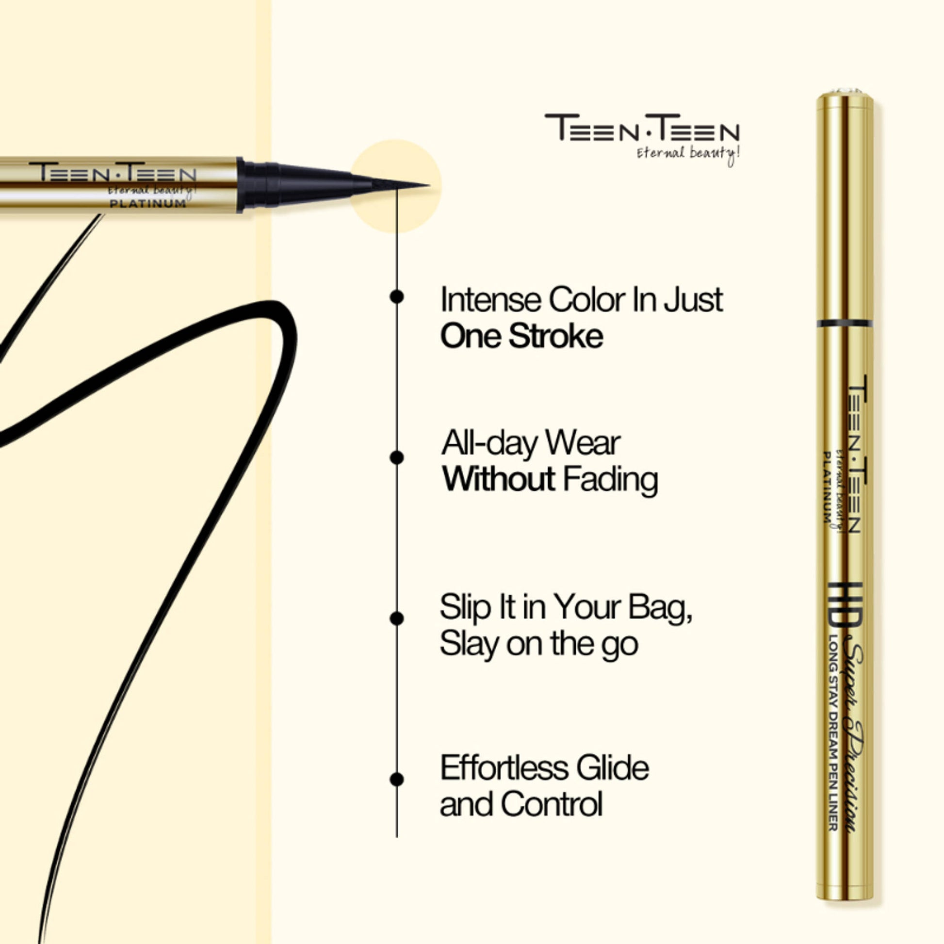 TEEN.TEEN HD Super Precision Long Stay Dream Pen Liner