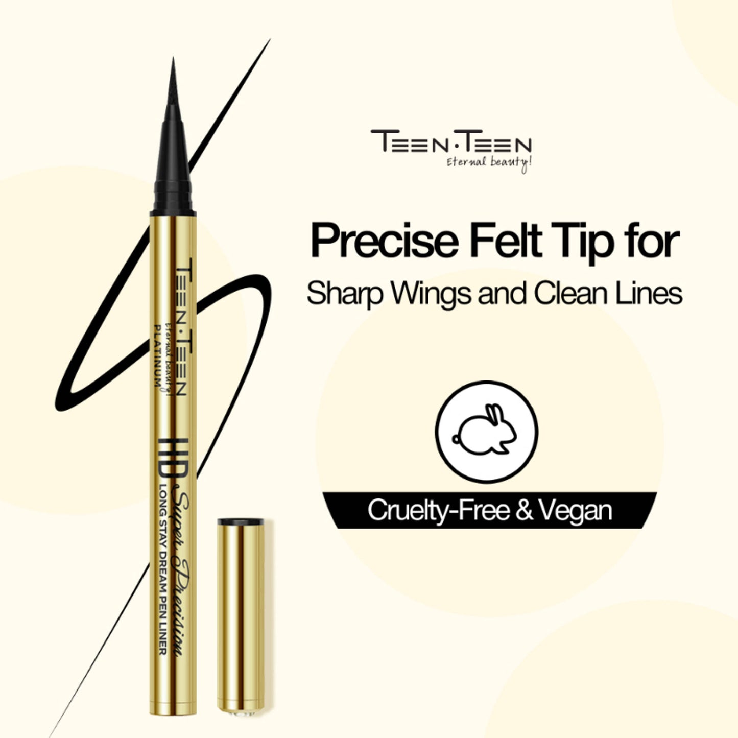 TEEN.TEEN HD Super Precision Long Stay Dream Pen Liner