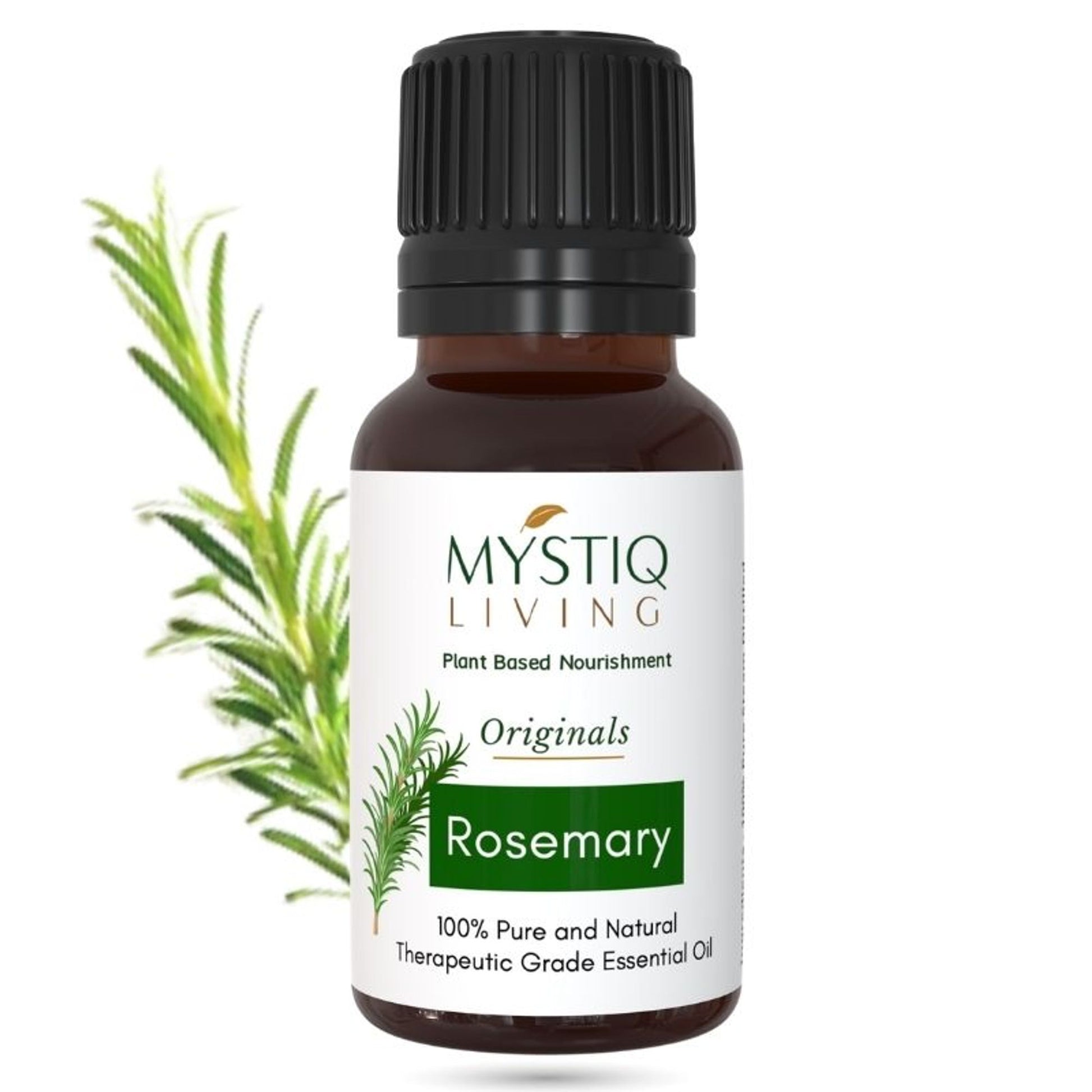 Mystiq Living Rosemary Essential Oil for Hair Growth Shots, Face & Dandruff