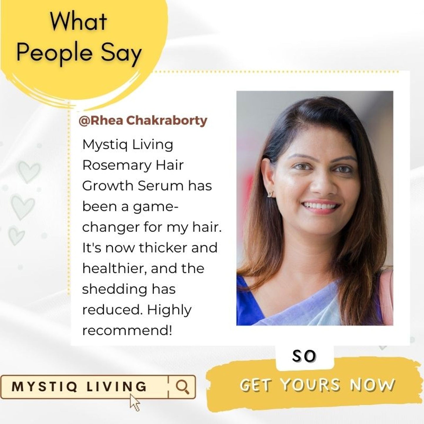 Mystiq Living Rosemary Hair Growth Serum For Scalp With Redensyl Keratin For Men & Women