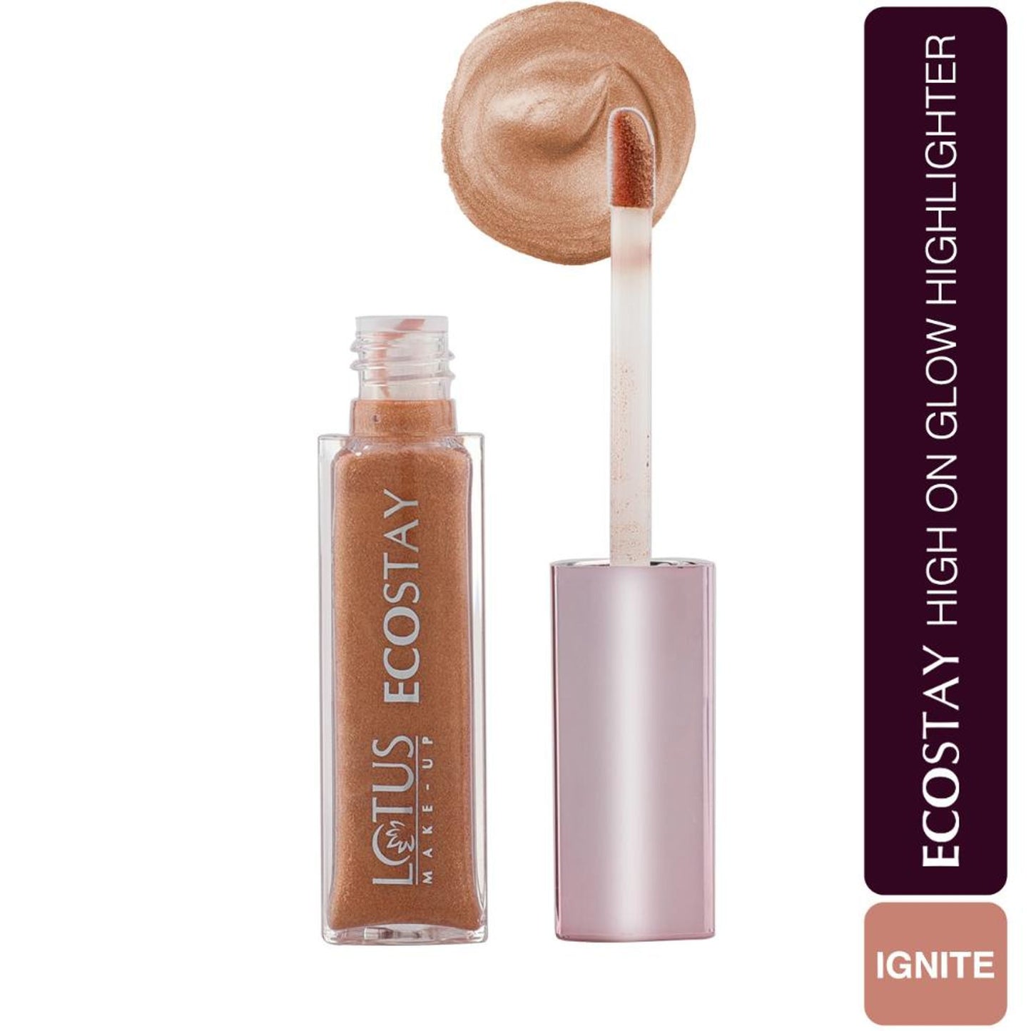 Lotus Make Up Ecostay High On Glow Liquid Highlighter - Eh03 Ignite