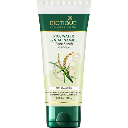 Biotique Rice Water & Niacinamide Deep Cleanse Gel Face Scrub