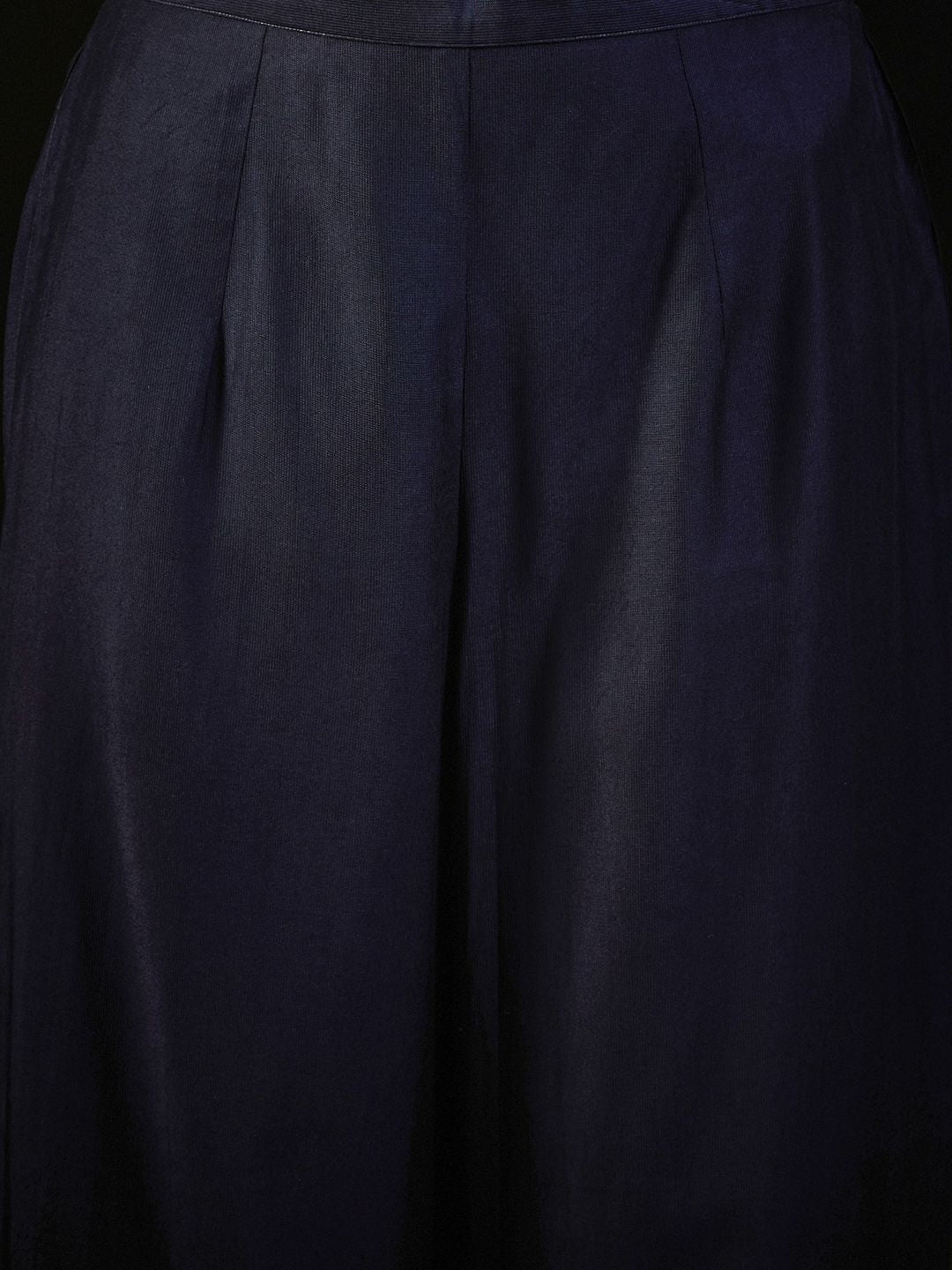 Indyancart IE Floral Embroidered Empire Liva Kurta with Trousers & Dupatta