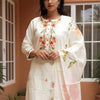 Dhiyona IE Floral Embroidered Thread Work Straight Kurta With Trousers & Dupatta