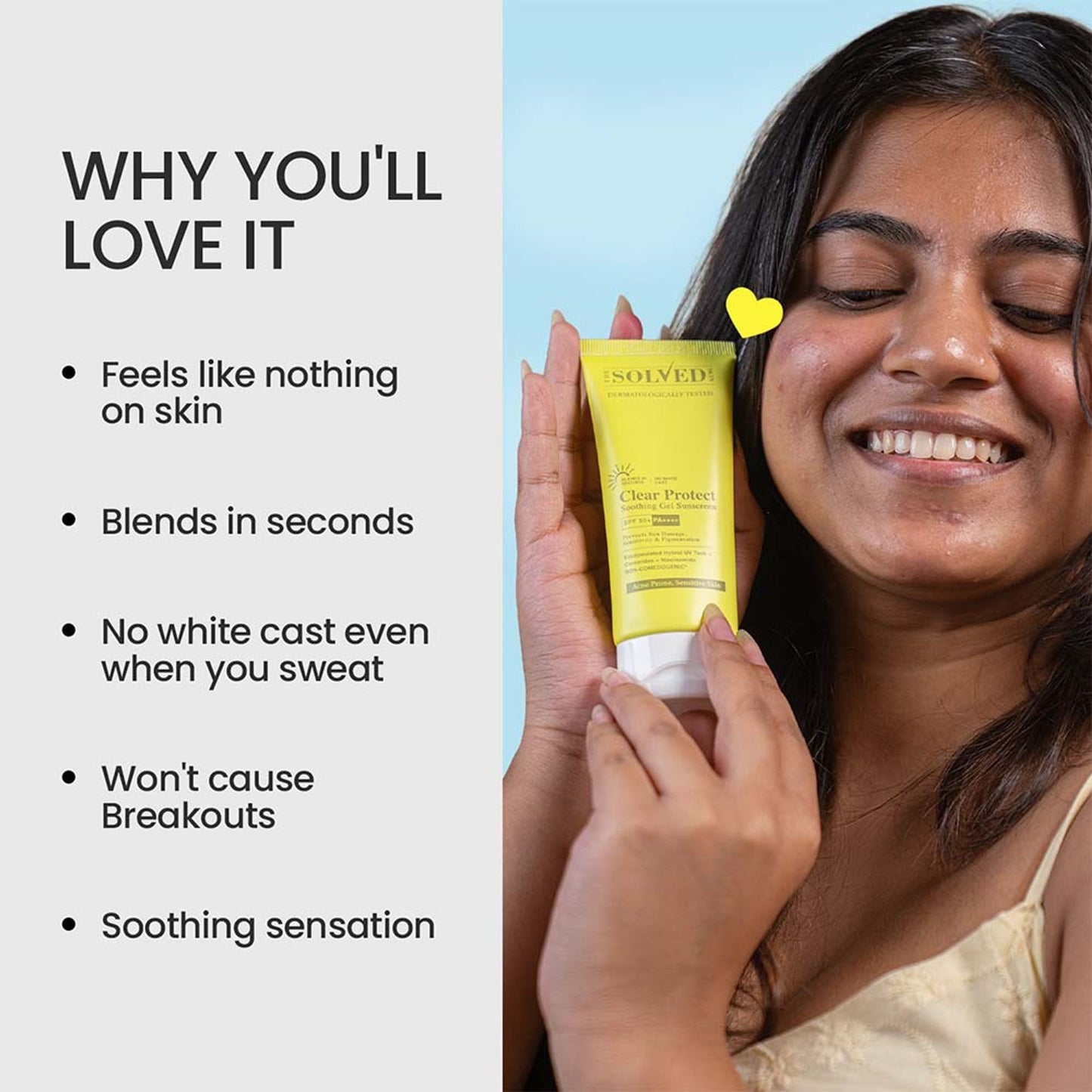 The Solved Skin Clear Protect Gel Sunscreen