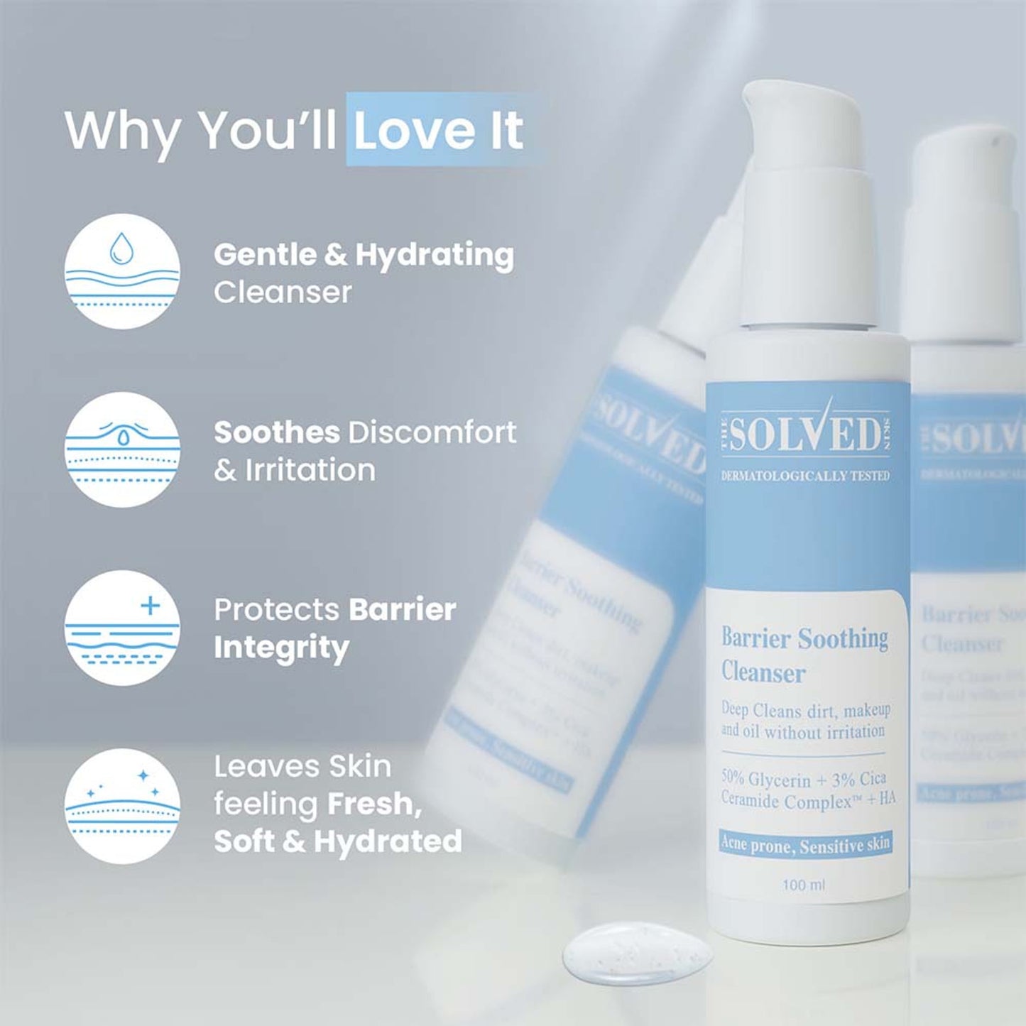 The Solved Skin Barrier Soothing Cleanser